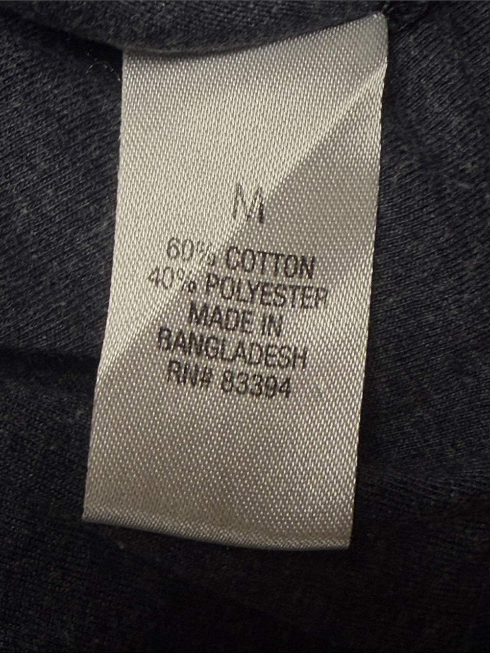 Blue Mountain Men's Heather Gray Long Sleeve Cotton Blend Tee, M - Picture 7 of 7